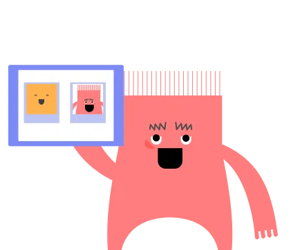 illustration d’un monstre qui tient une tablette